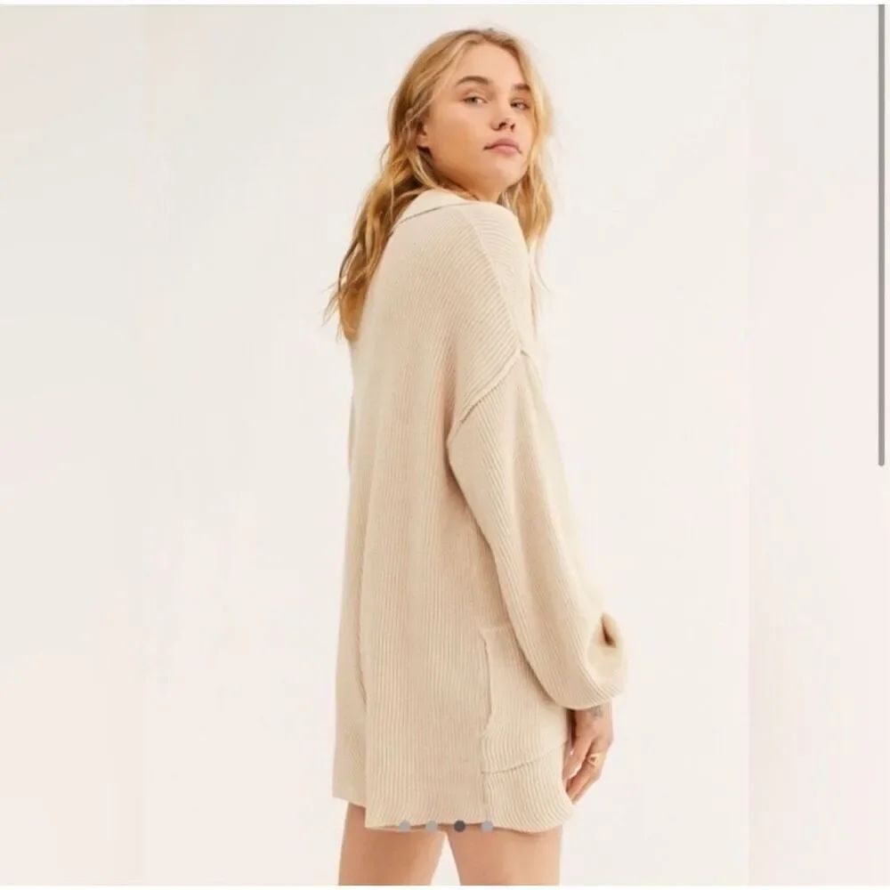 Free People Beach Picnic Sweater Romper Knit  Jumpsuit - Picture 2 of 12